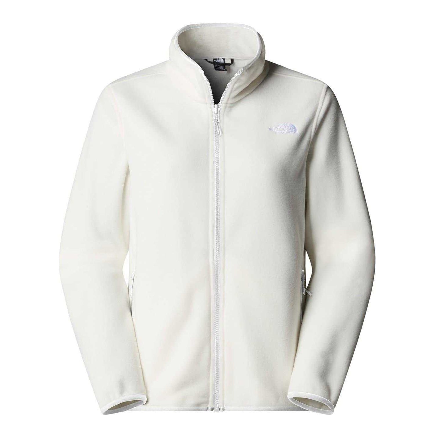White - Front - The North Face Womens-Ladies 100 Glacier Fleece Jacket