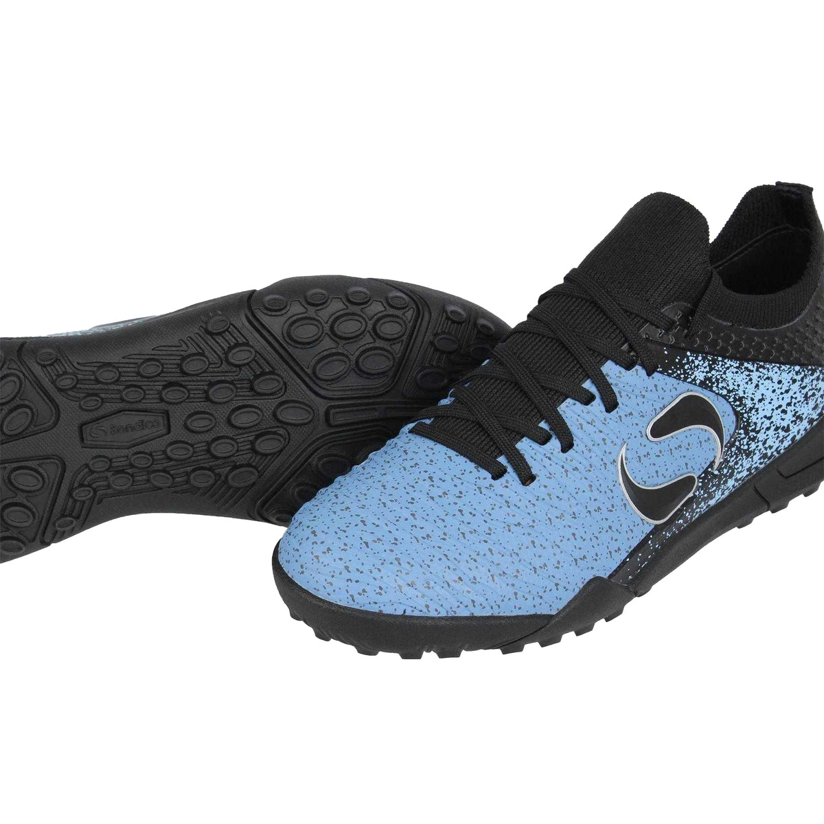Black-Blue - Lifestyle - Sondico Childrens-Kids Blaze Astro Turf Trainers