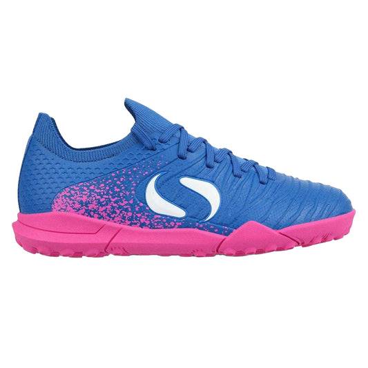 Blue-Pink - Front - Sondico Childrens-Kids Blaze Astro Turf Trainers