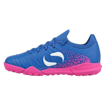 Blue-Pink - Back - Sondico Childrens-Kids Blaze Astro Turf Trainers