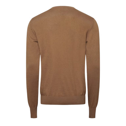 Coffee - Back - Diesel Mens K Freex Knitted Jumper