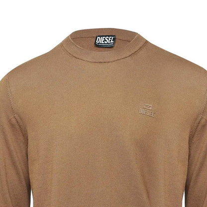 Coffee - Side - Diesel Mens K Freex Knitted Jumper