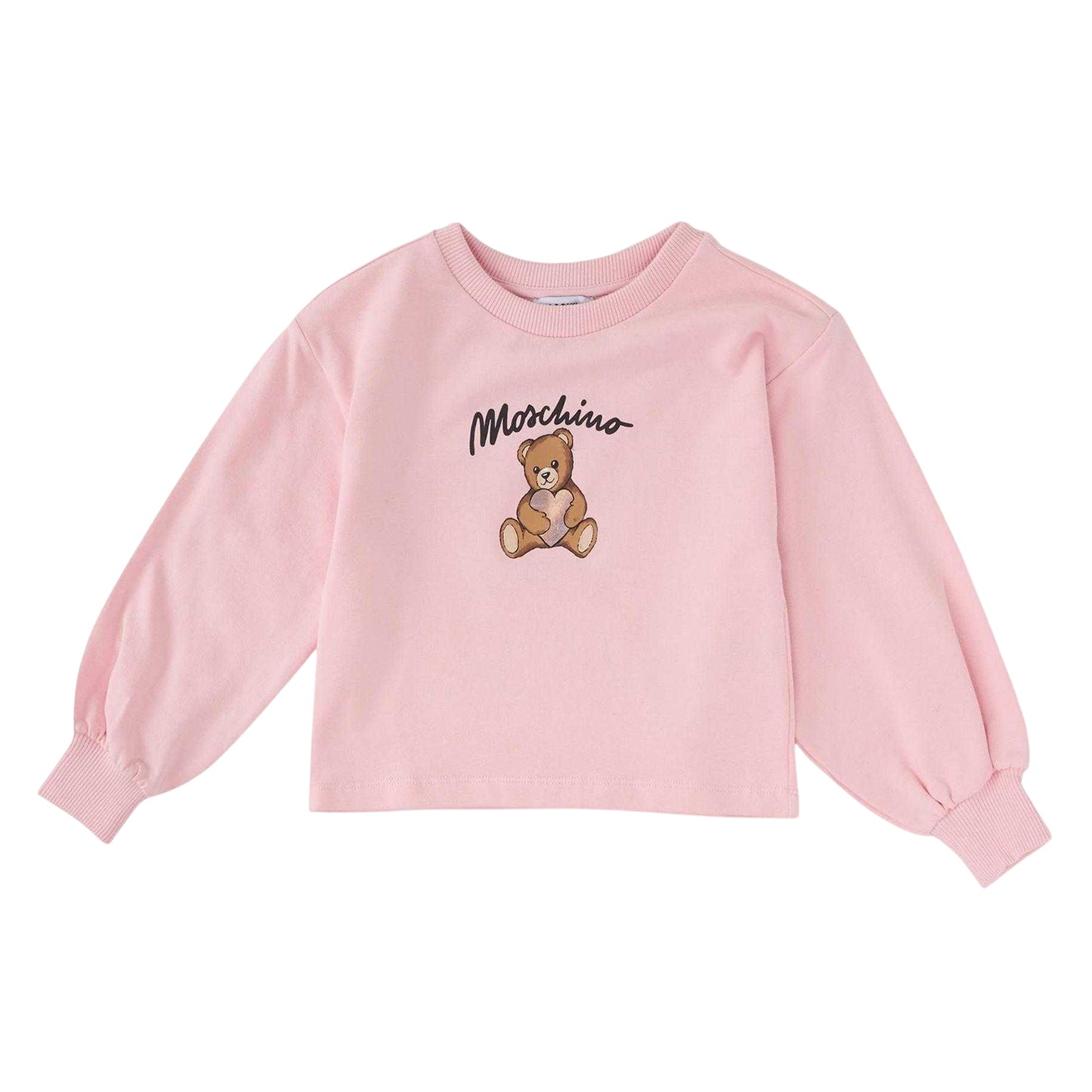 Rose - Front - Moschino Childrens-Kids Relaxed Fit Jumper