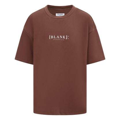 Brown - Front - Blank Essentials Boys Regular T-Shirt