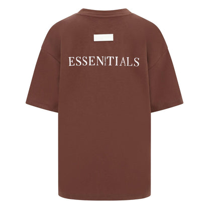 Brown - Back - Blank Essentials Boys Regular T-Shirt