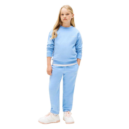 Cloud Blue - Front - Tommy Hilfiger Childrens-Kids Sweatshirt & Jogging Bottoms Set
