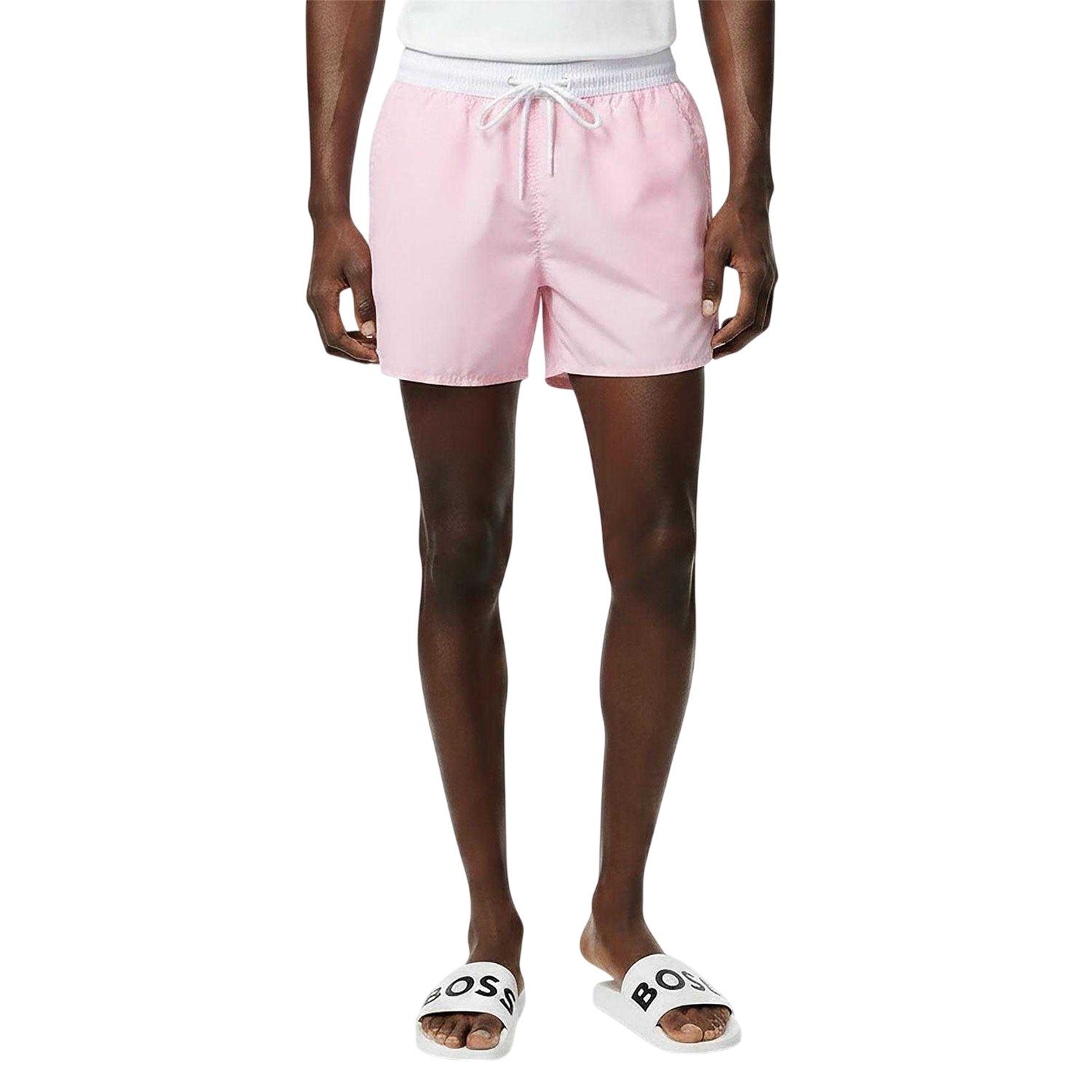 Light Pink - Side - Boss Mens Sailfish Swim Shorts