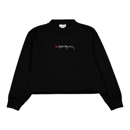 Black - Front - Stella McCartney Childrens-Kids Cropped Sweatshirt