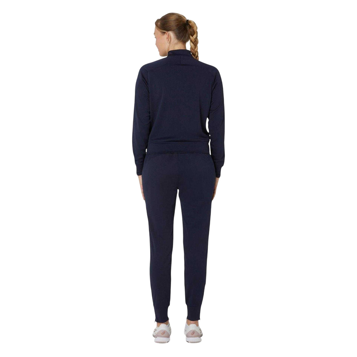Midnight - Back - Asics Womens-Ladies Court Tracksuit Bottoms