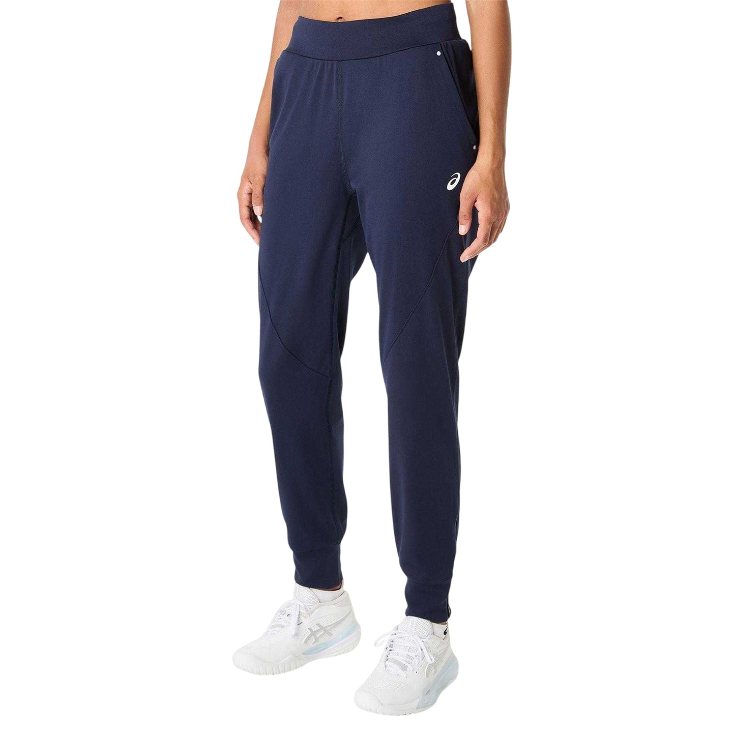Midnight - Side - Asics Womens-Ladies Court Tracksuit Bottoms