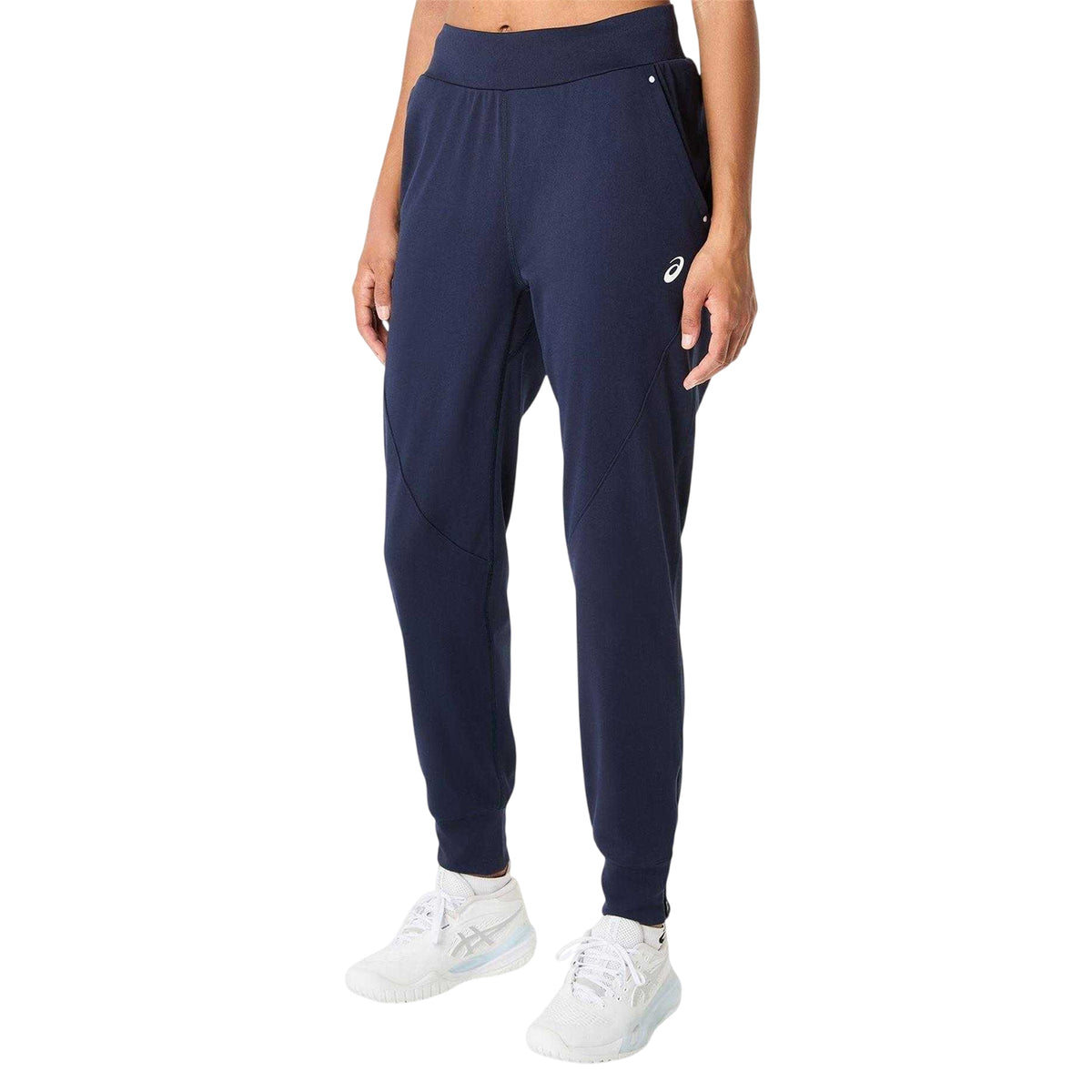 Midnight - Side - Asics Womens-Ladies Court Tracksuit Bottoms