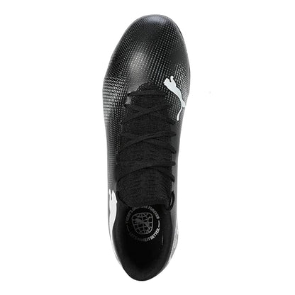 Black - Lifestyle - Puma Childrens-Kids Future 7 Play Flat Indoor Football Shoes