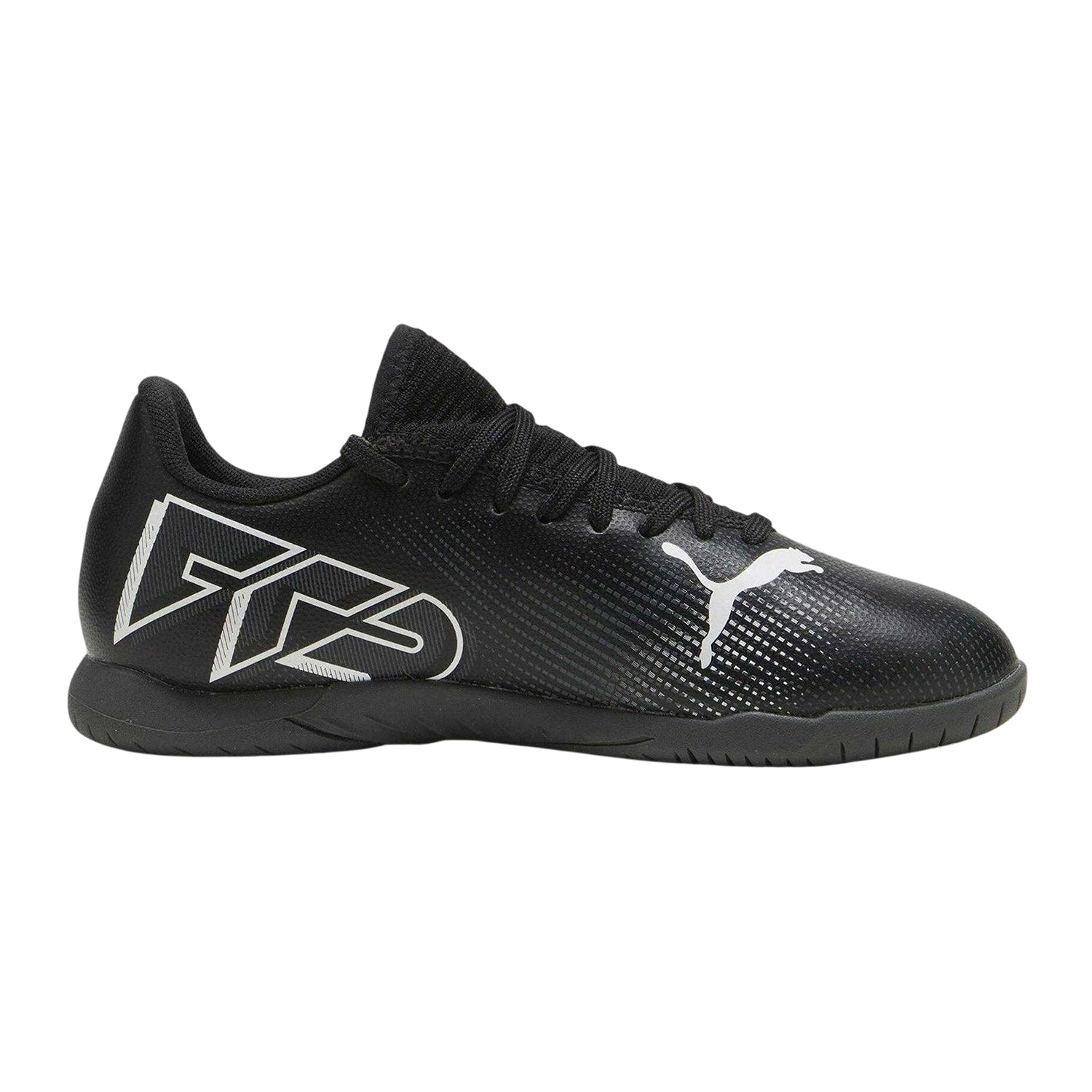 Black - Front - Puma Childrens-Kids Future 7 Play Flat Indoor Football Shoes