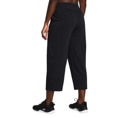 Black - Lifestyle - Under Armour Womens-Ladies Rival Terry Tracksuit Bottoms