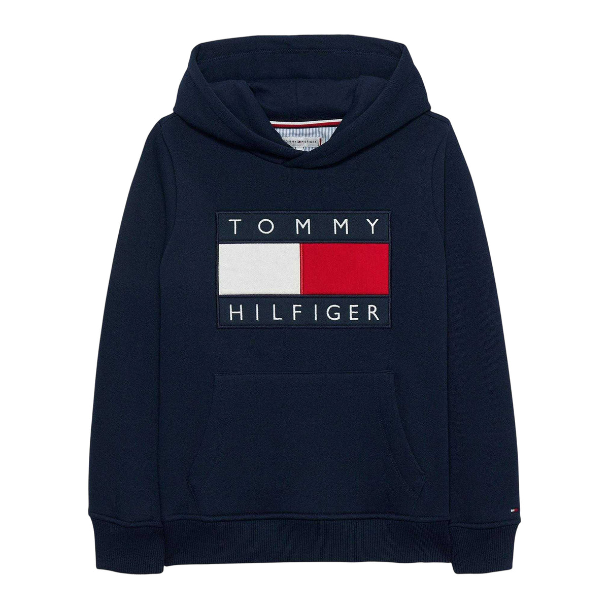 Night Navy - Front - Tommy Hilfiger Childrens-Kids Heritage Hoodie