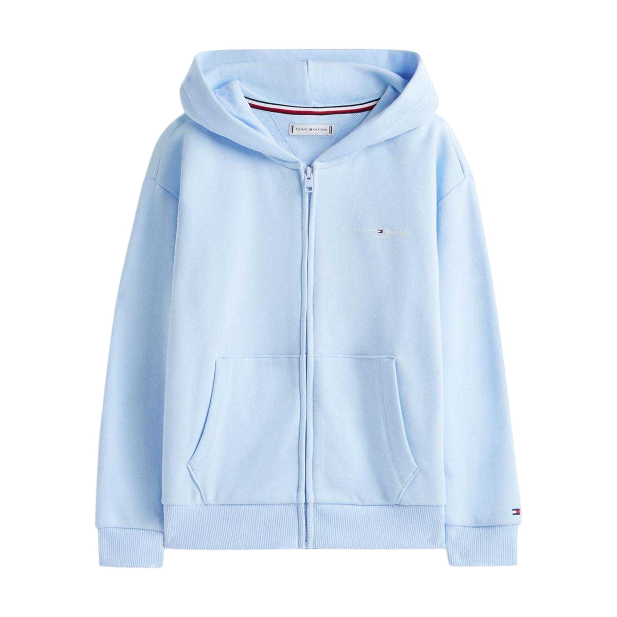 Sweet Blue - Front - Tommy Hilfiger Childrens-Kids Mini Corp Full Zip Hoodie