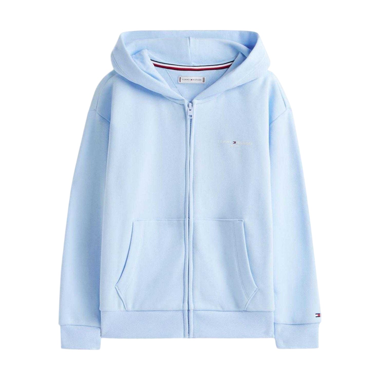 Sweet Blue - Front - Tommy Hilfiger Childrens-Kids Mini Corp Full Zip Hoodie