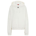 Natural - Front - Hugo Womens-Ladies Delfinia Stacked Logo Embroidered Hoodie