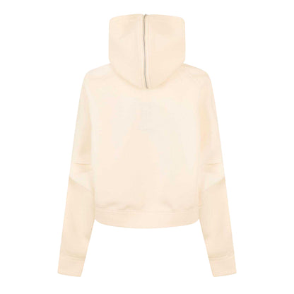 Chalk-White - Back - Nike Womens-Ladies Fleece Relaxed Fit Long-Sleeved Hoodie