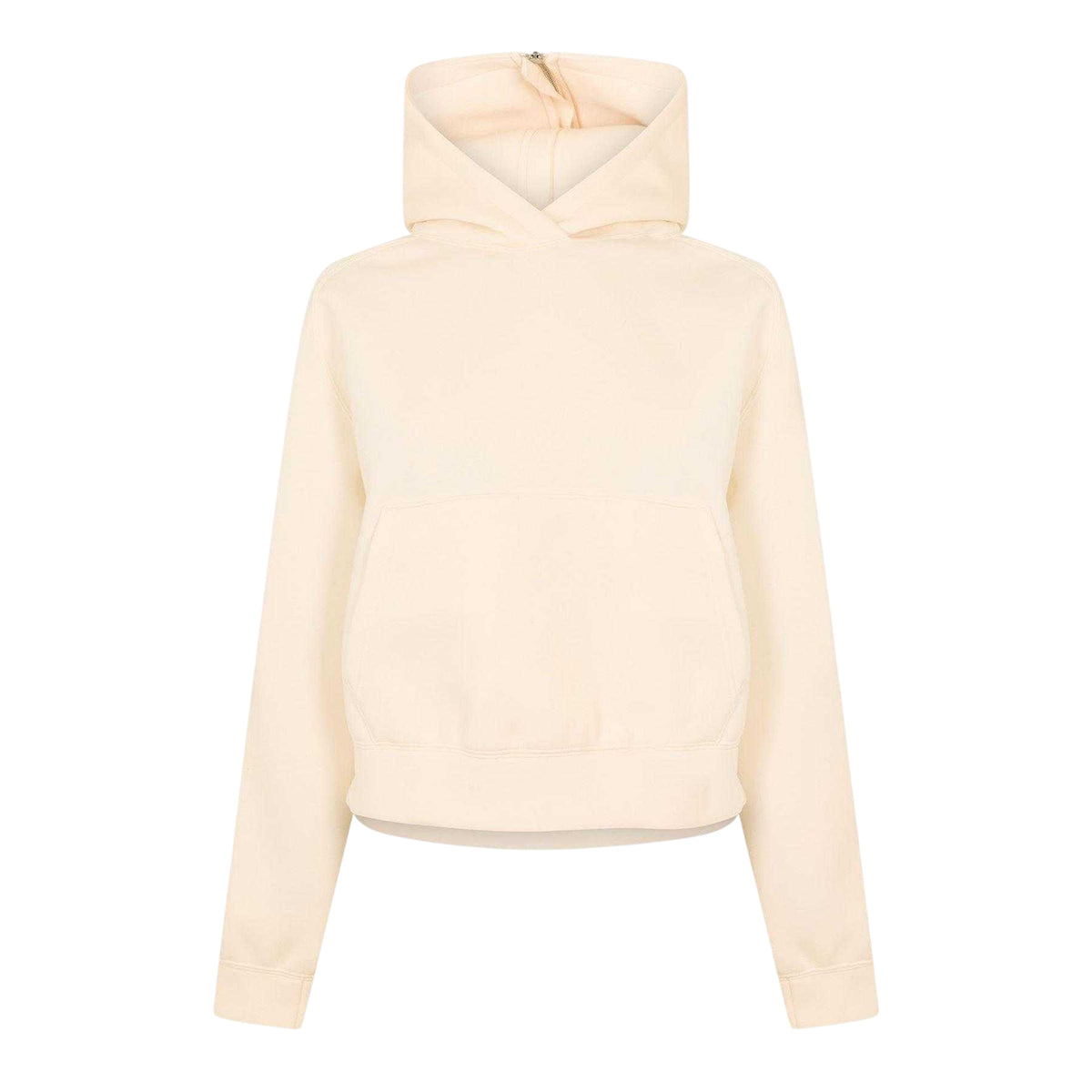 Chalk-White - Front - Nike Womens-Ladies Fleece Relaxed Fit Long-Sleeved Hoodie