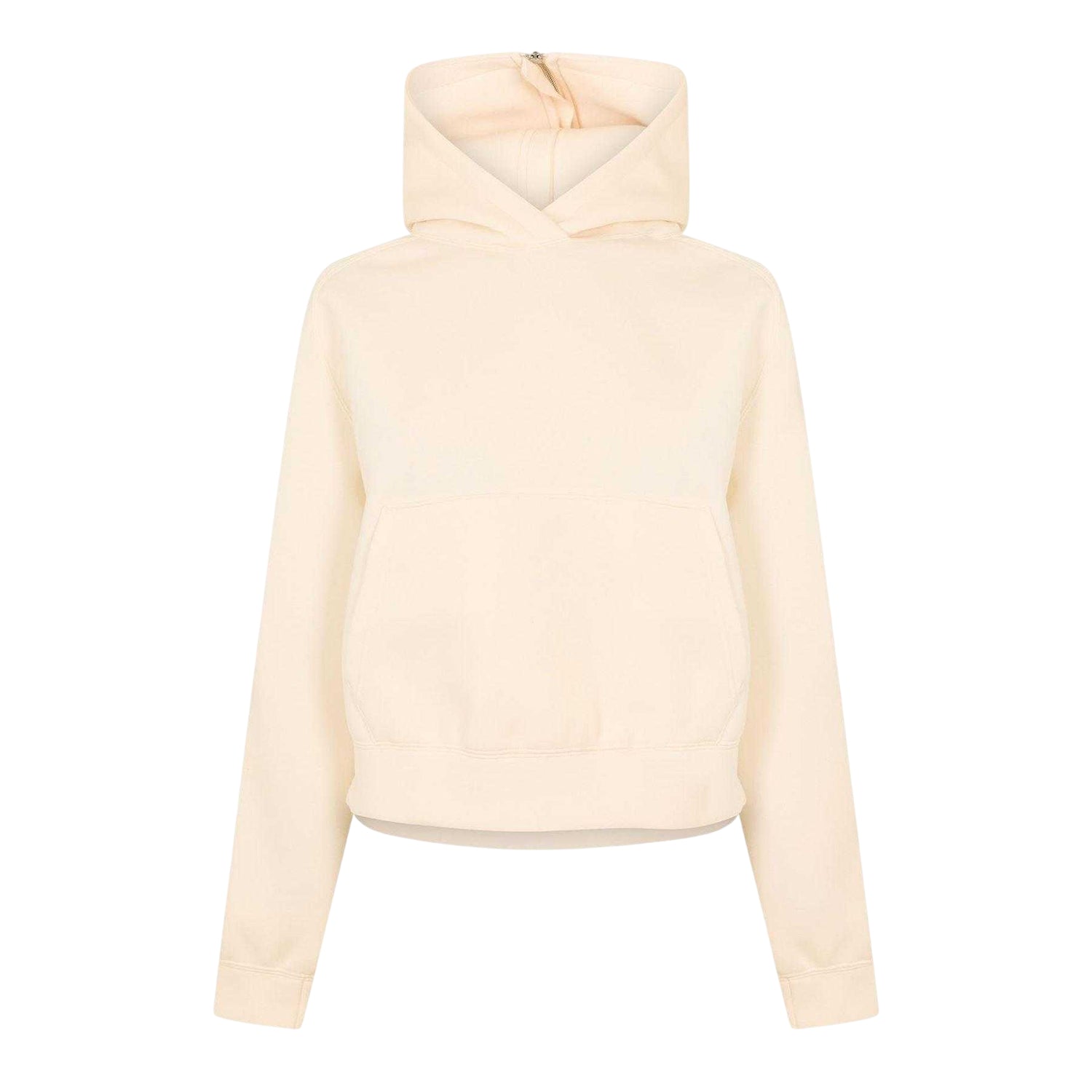 Chalk-White - Front - Nike Womens-Ladies Fleece Relaxed Fit Long-Sleeved Hoodie