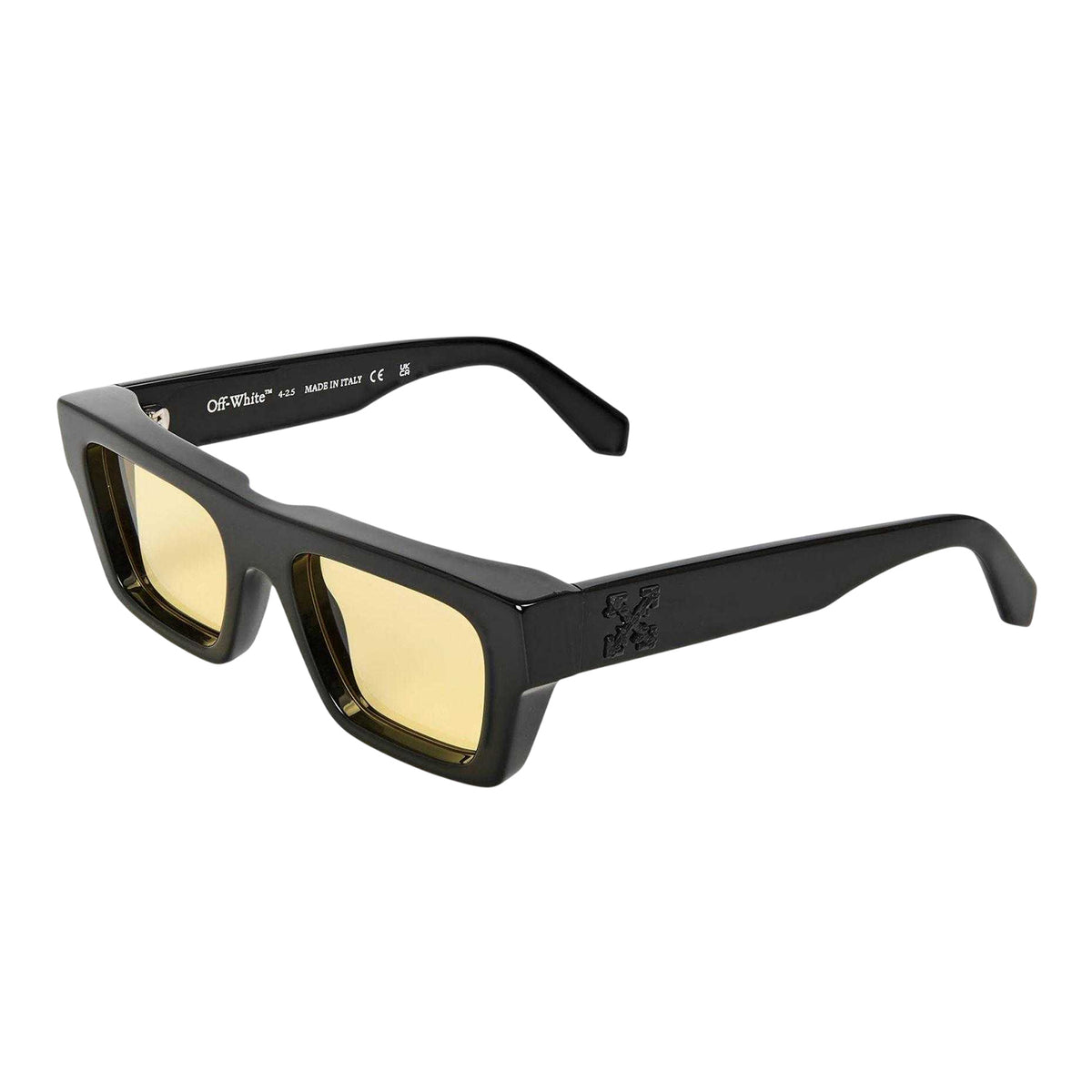 Black-Yellow - Front - Off White Womens-Ladies Oregon Square Sunglasses