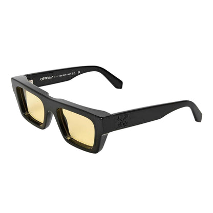 Black-Yellow - Front - Off White Womens-Ladies Oregon Square Sunglasses