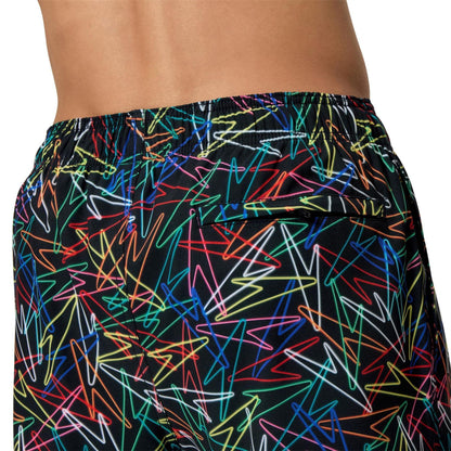 Black-Red - Lifestyle - Speedo Mens Printed Swim Shorts
