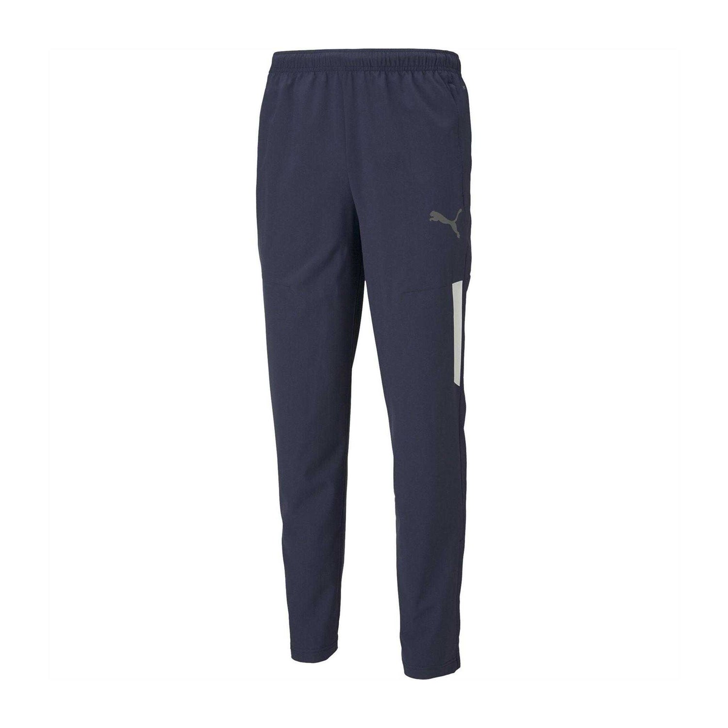 Peacoat-Black-White - Front - Puma Mens TeamLIGA Sideline Tracksuit Bottoms