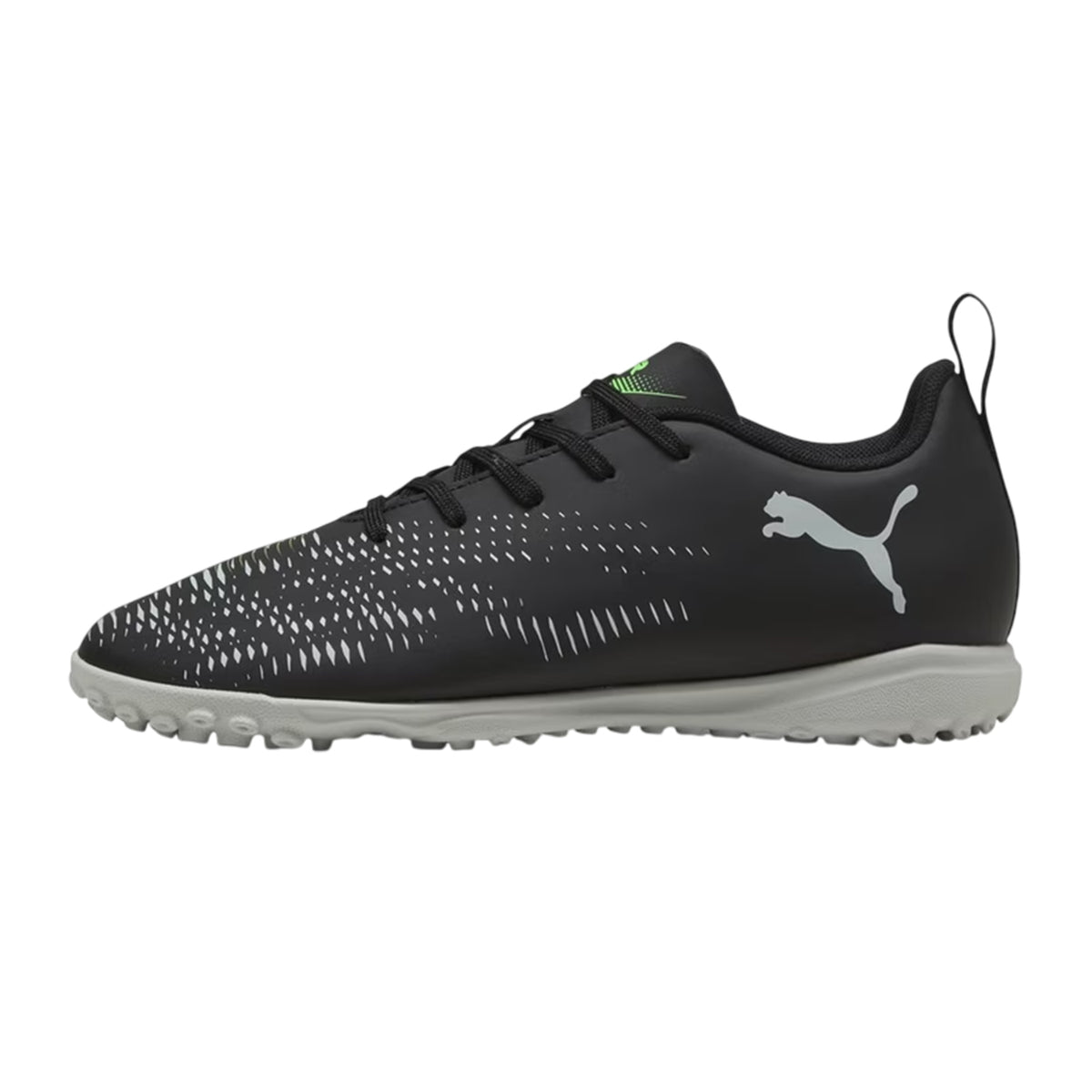Black-Green - Back - Puma Childrens-Kids Future 8 Play Astro Turf Trainers