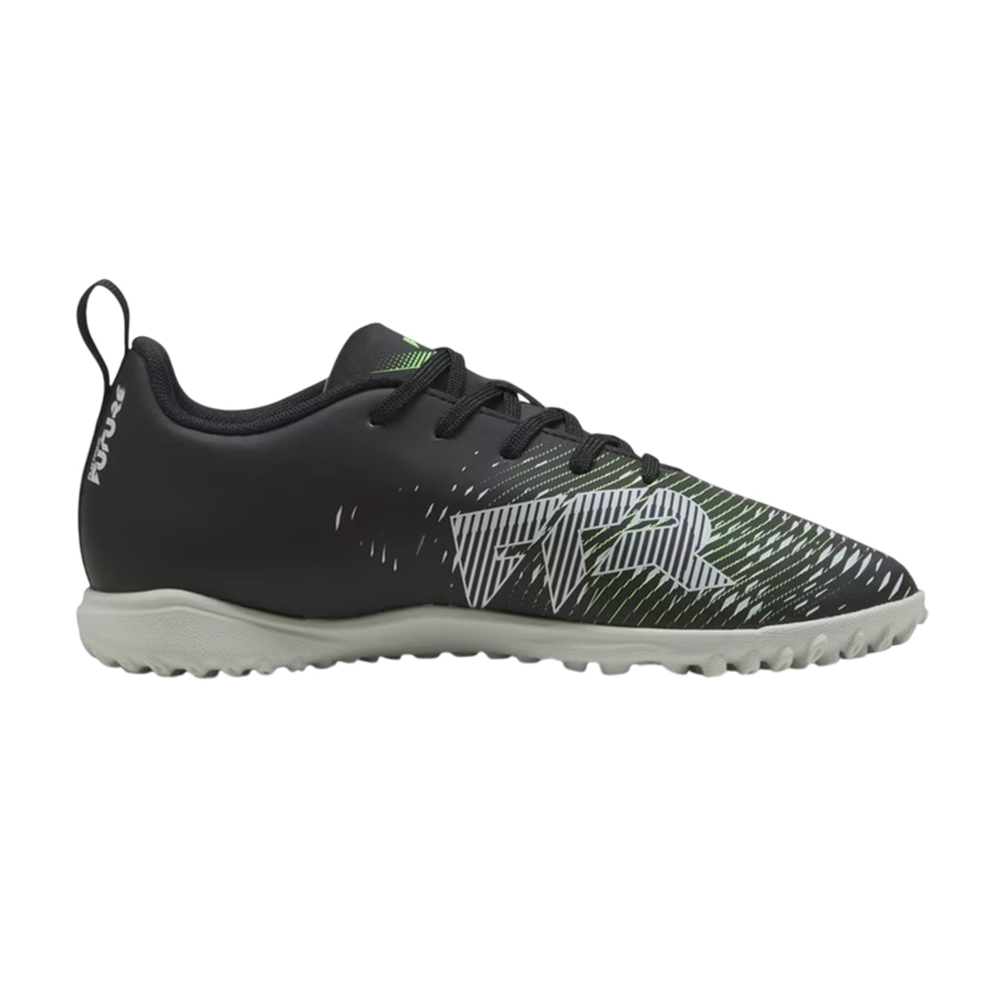 Black-Green - Front - Puma Childrens-Kids Future 8 Play Astro Turf Trainers