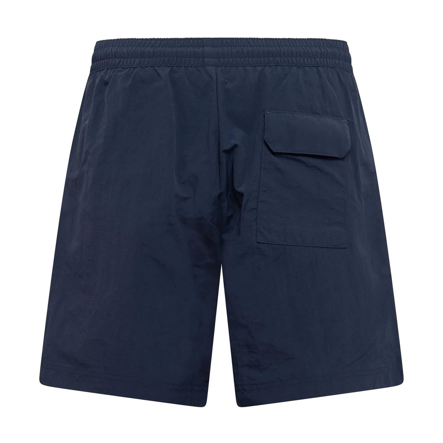 Navy - Back - Hugo Mens Palm Tree Swim Shorts