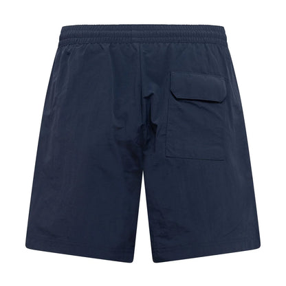Navy - Back - Hugo Mens Palm Tree Swim Shorts