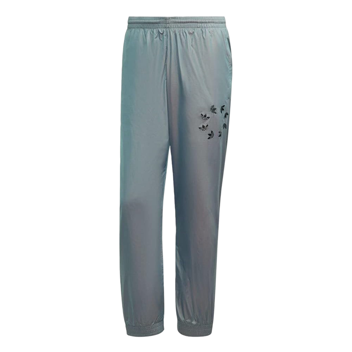 Grey - Front - Adidas Mens Trefoil Tracksuit Bottoms