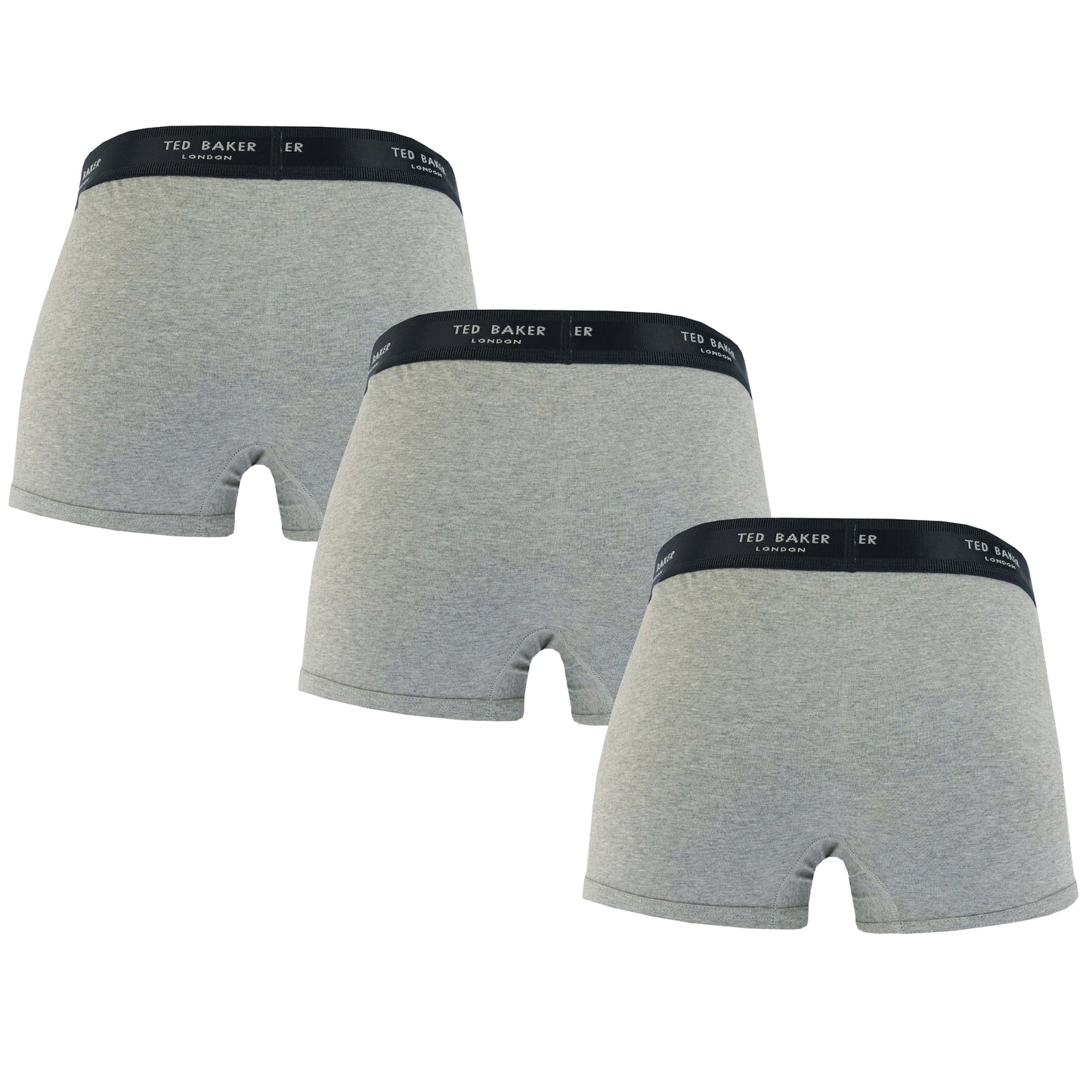 Grey - Back - Ted Baker Mens Boxer Shorts (Pack of 3)