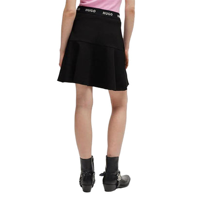 Black - Back - Hugo Womens-Ladies Relosana Regular Mini Skirt