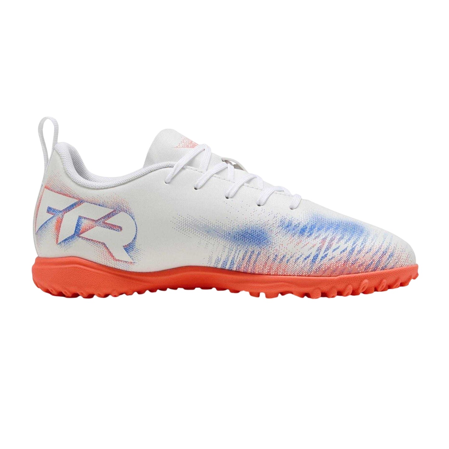 White-Black-Red - Front - Puma Childrens-Kids Future 8 Play Astro Turf Trainers