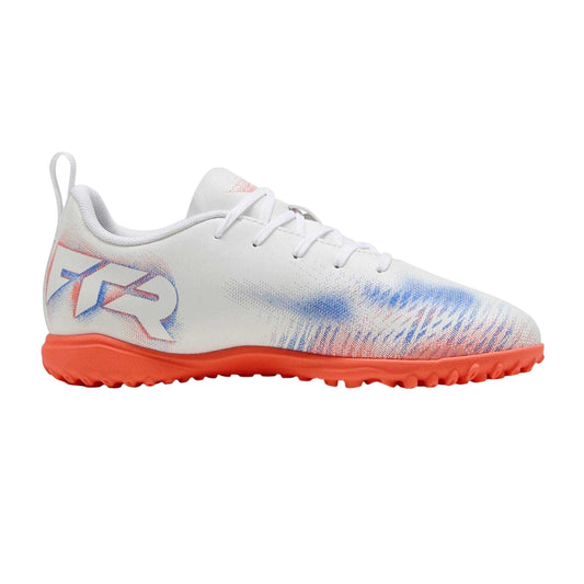 White-Black-Red - Front - Puma Childrens-Kids Future 8 Play Astro Turf Trainers