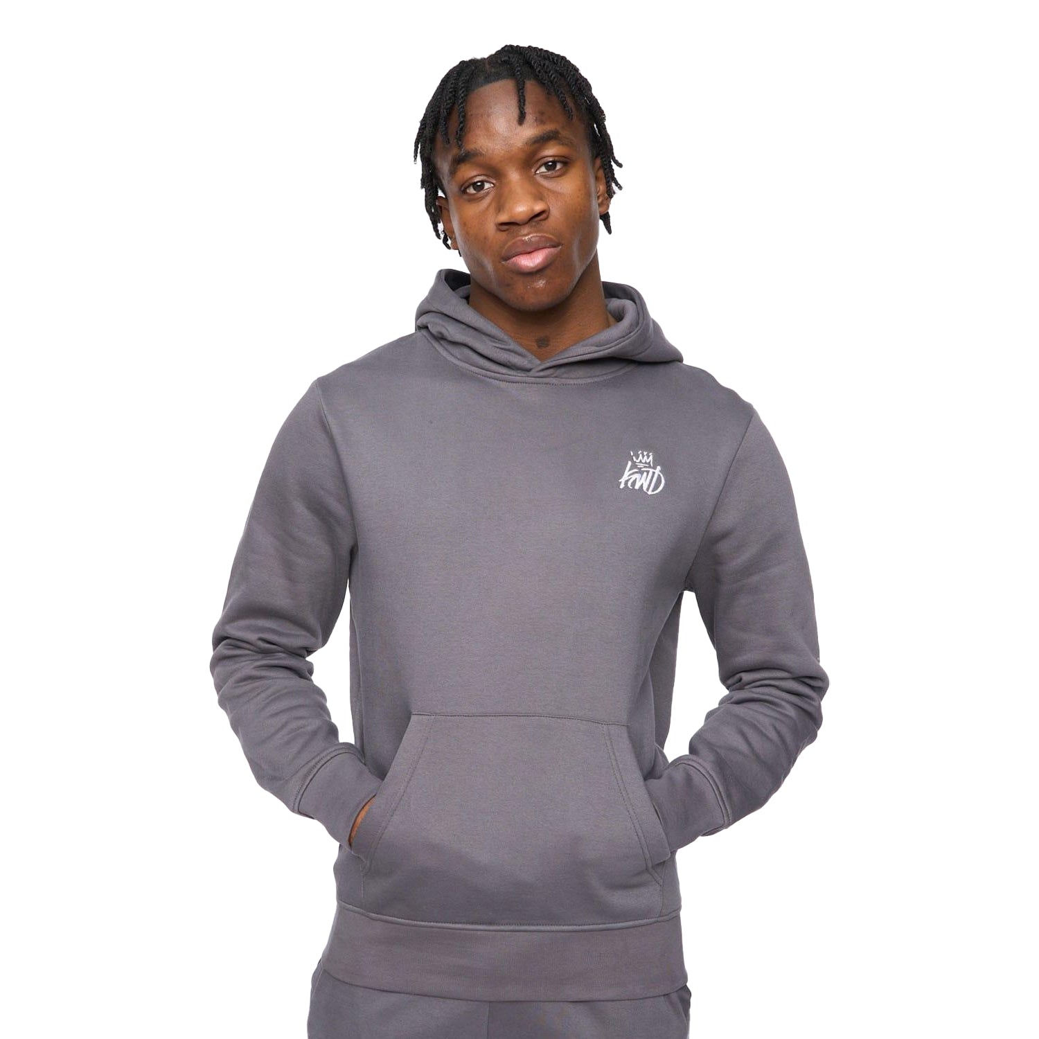 Grey - Front - Kings Will Dream Mens Crosby 2.0 Hoodie