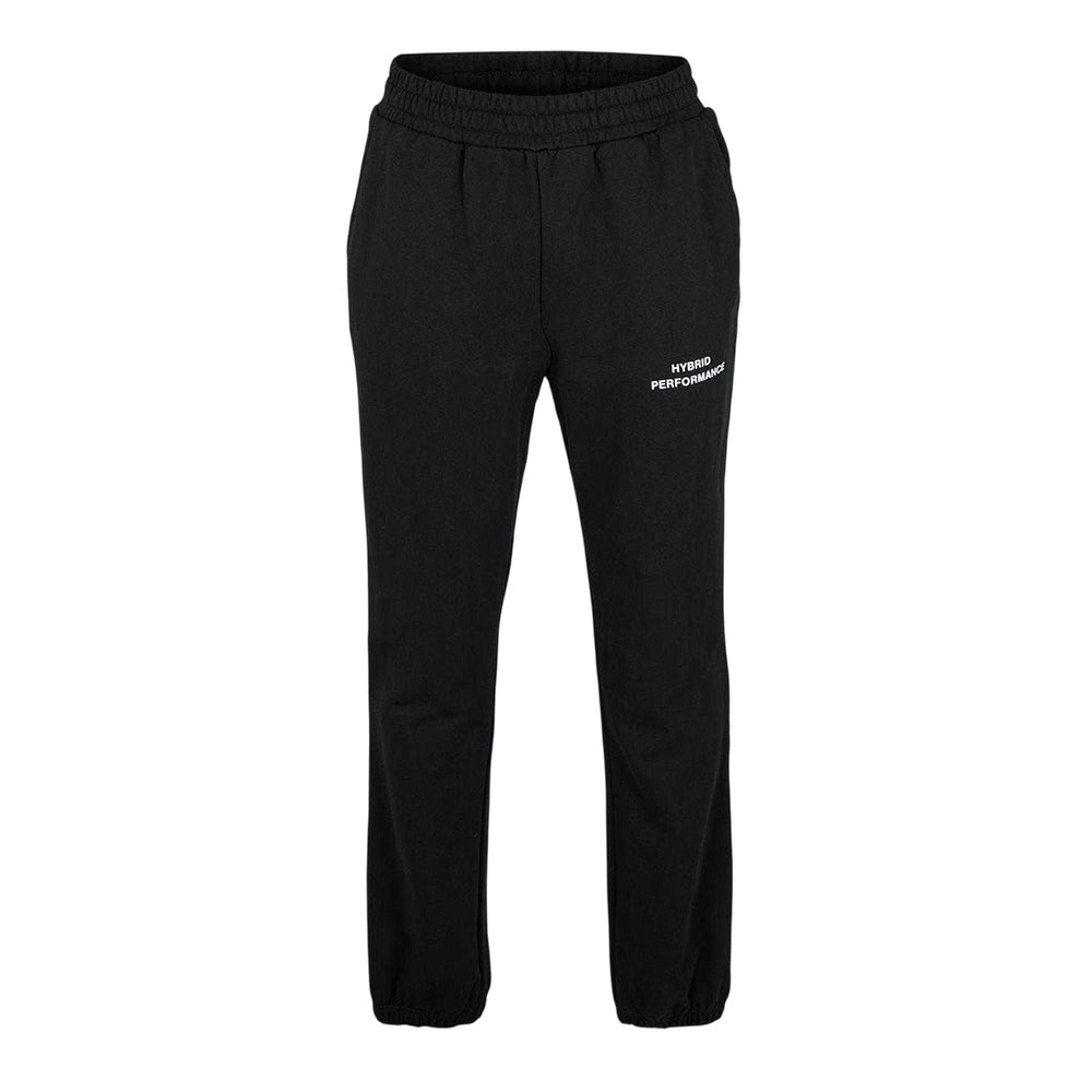 Black - Front - Hybrid Performance Mens Fleece Tracksuit Bottoms
