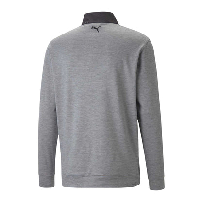 Black - Back - Puma Mens Cloudspun Colour Block Jumper