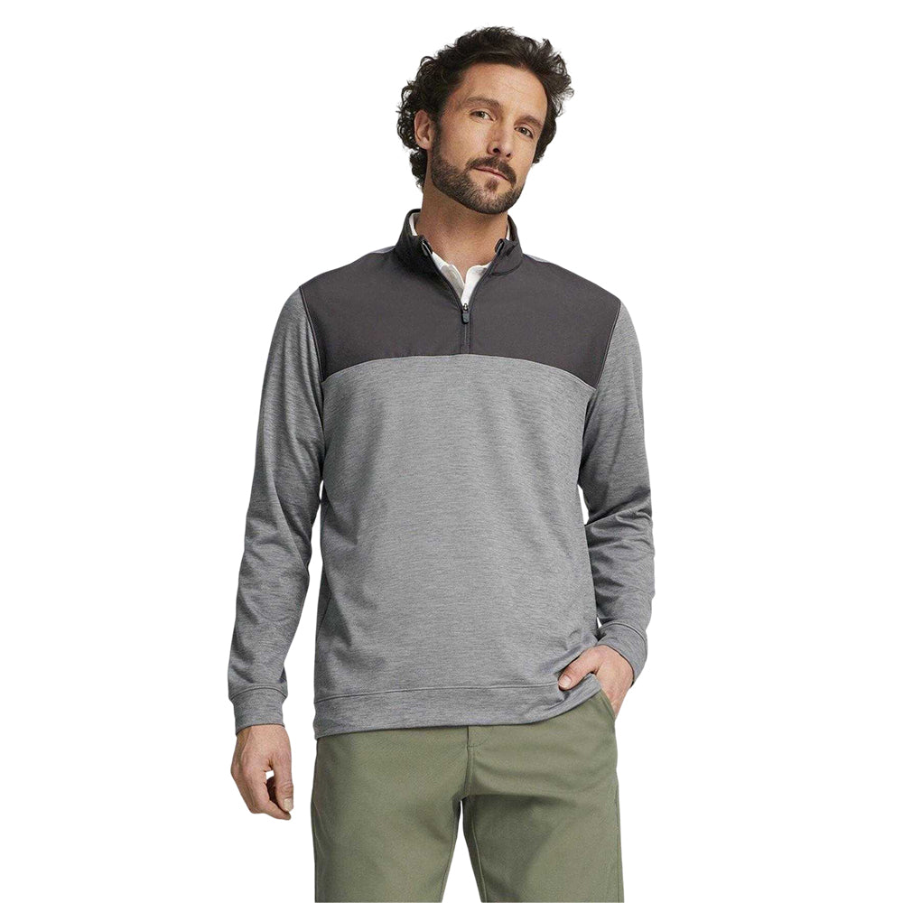 Black - Side - Puma Mens Cloudspun Colour Block Jumper