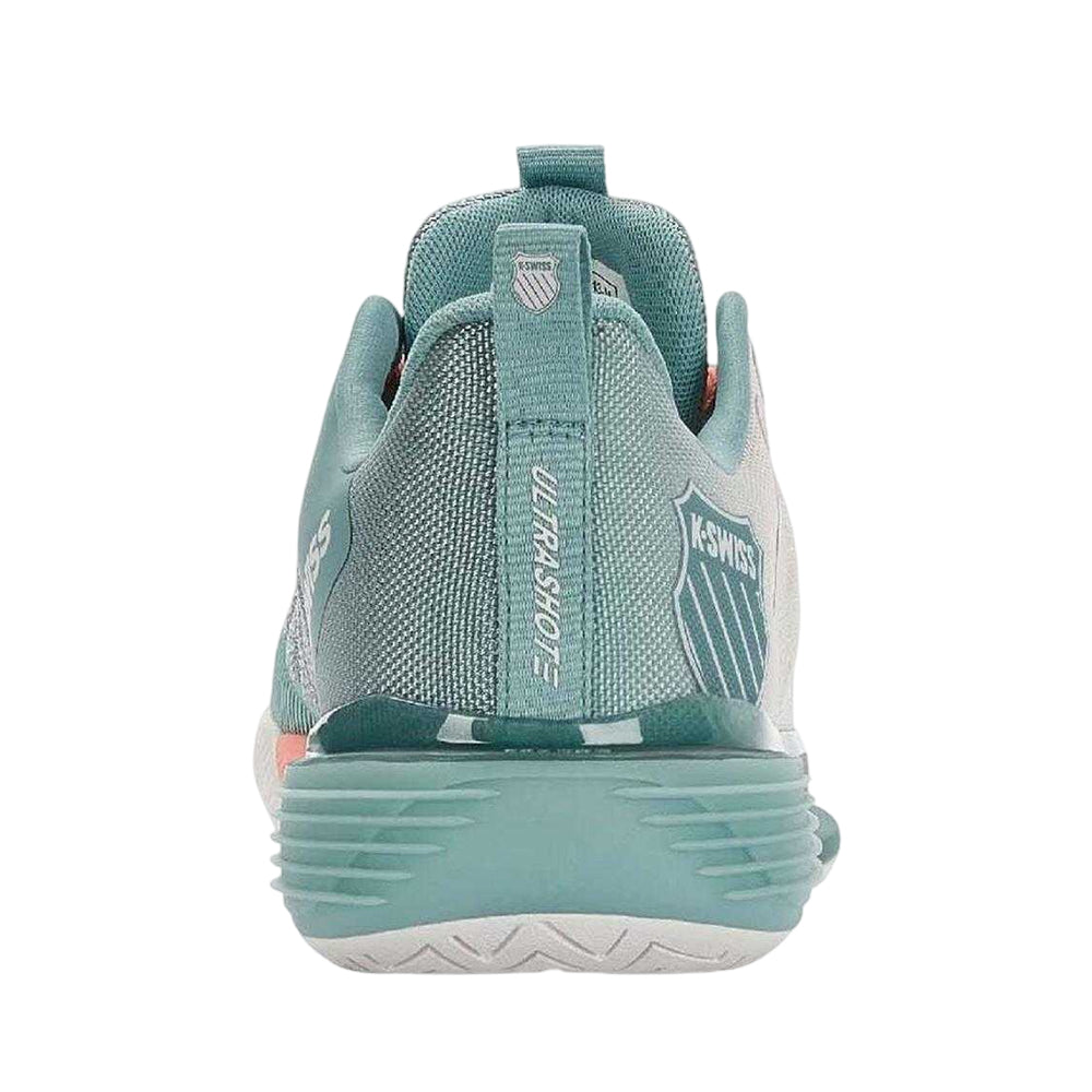 White - Back - K-Swiss Womens-Ladies Ultrashot 3 Tennis Shoes