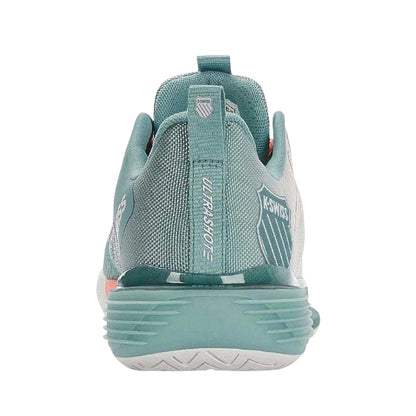White - Back - K-Swiss Womens-Ladies Ultrashot 3 Tennis Shoes