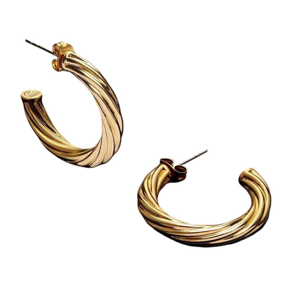 Multicoloured - Front - Chiara Ferragni Bold Hoop Earrings