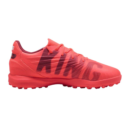 Glowing Red - Front - Puma Childrens-Kids King Match Astro Turf Trainers