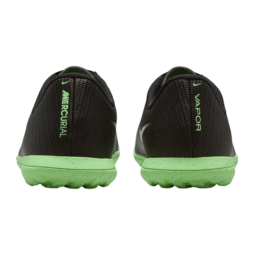 Black-Green - Back - Nike Childrens-Kids Mercurial Astro Turf Trainers