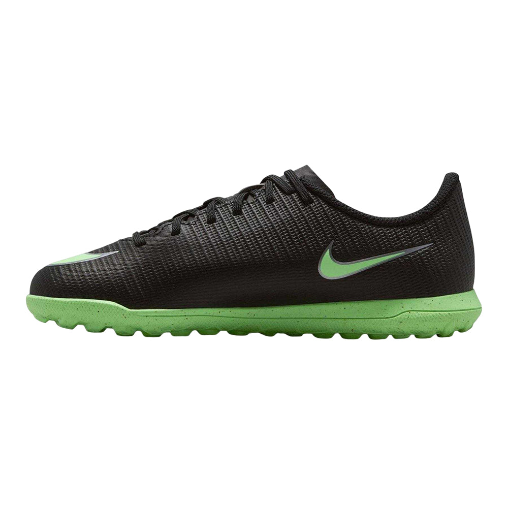 Black-Green - Side - Nike Childrens-Kids Mercurial Astro Turf Trainers