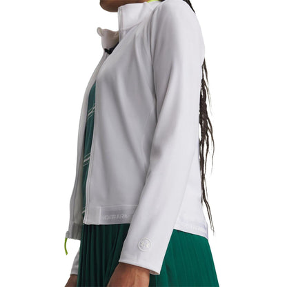 White - Side - Under Armour Womens-Ladies Drive Jacket