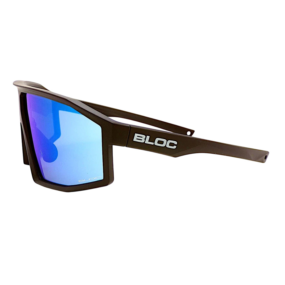 Blue - Back - Bloc Mens Angled Cycling Sunglasses